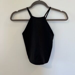 Abercrombie & Fitch Black Sleeveless Crop Camisole
